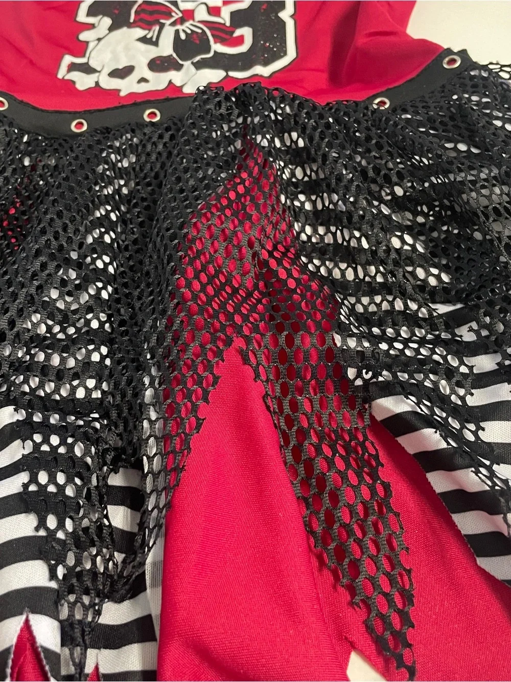 Spirit Red, Black, and White Zombie Cheer Costume - Picture 6 of 6